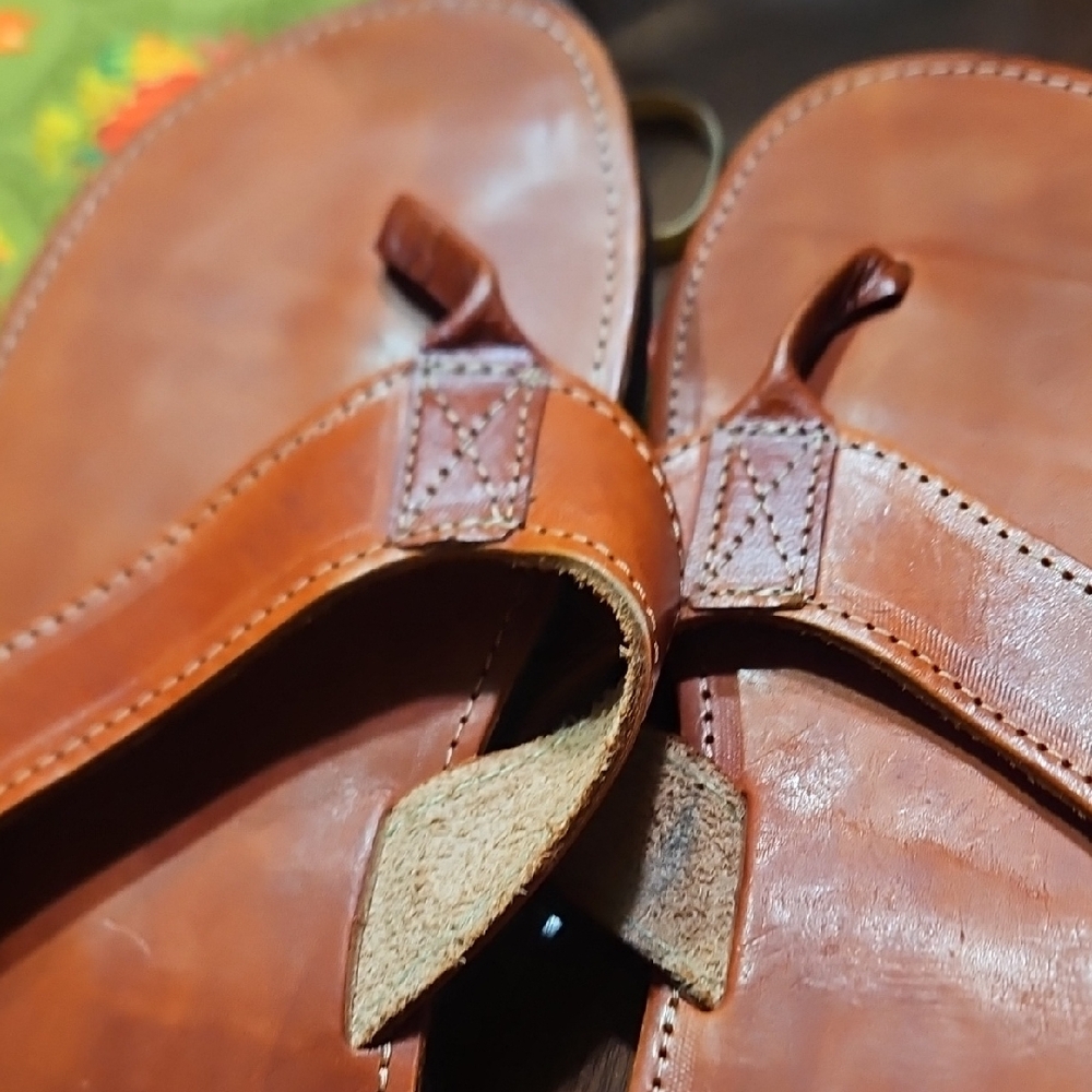 Brown Leather Men's Sandals